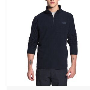 THE NORTH FACE Men's Black 1/4 Zip Black Pullover Sweater size large